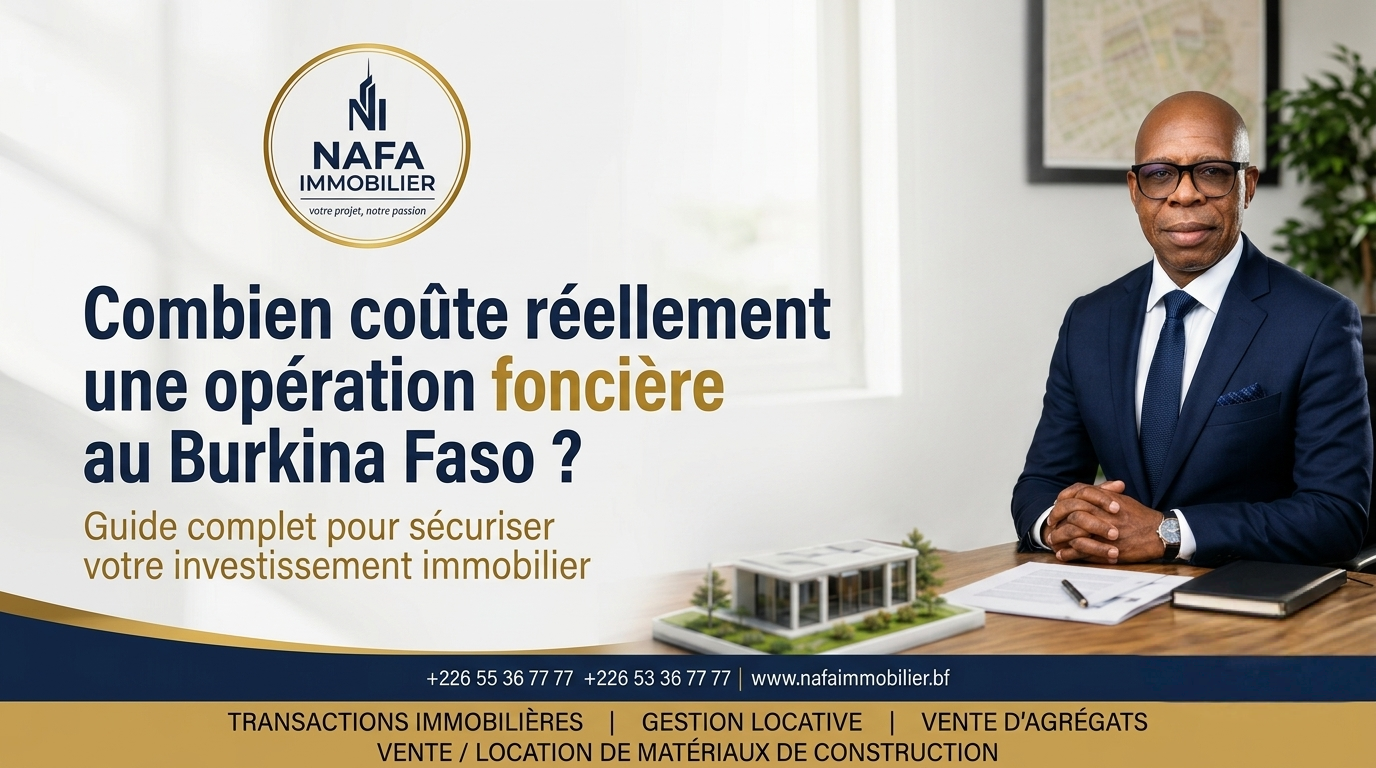 Combien coûte réellement une opération foncière au Burkina Faso ?